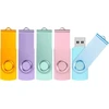Ablaze usb atmintinė 4 gb, 5 vnt. pakuotė, metalinė atmintinė įvairiaspalvė, pasukamos usb atmintinės, 5 vnt. pakuotė, didelės spartos usb 2.0 atmintinė