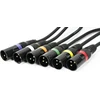 Accu Cable 3 m 3 kontaktų dmx kabelis - juodas