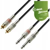 Adam Hall K3tpc audio kabelis 2x Rca - 2x Jack 1m