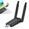 Adapteris Wifi tinklo plokštė Usb 3.0 su antenomis 1300mbps 2.4/5.8ghz