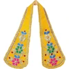Aditri Creation dekoratyvinių puja audinių chunari rinkinys (2 vnt.), pooja chunar ganesh dupatta pooja reikmenys indų tradicinės šventės dekoravimui statulos rėmui stabui šventyklai (dydis: 22,86 cm x 7,62 cm) (raudona