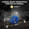 Adlerfokus 2 x suvirinimo magnetai [galingi] suvirinimo kampų rinkinys su 11,3kg sukibimo jėga - magnetinis kampas su 45°, 90°, 135° - suvirinimo priedai - kampinis magnetas suvirintojams - suvirinimo magnetas skirtas
