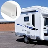 Adunsiaoto lipnus galinių durų sandariklis automobiliui, lietaus latakų plastikiniai Rv lietaus latakai, J formos Rv lietaus latakas, lipnus, automobilio krašto apsauga, rėmo apsauga, J formos Pvc krašto apsauga (balta)