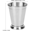 Affek Design 3 x nerūdijančio plieno vyno taurės, 400 ml, mint julep puodeliai, nedūžtantys metaliniai gėrimų puodeliai, kokteilių taurės, įvairių gėrimų stiklinės, baro, alaus puodeliai, baro reikmenys, mint julep taurės, metaliniai puodeliai