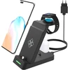 Aimtel Usb C įkrovimo stotelė, suderinama su Galaxy Watch ir mobiliuoju telefonu, 3 viename įkroviklis, skirtas Galaxy S25/s25+/s25 Ultra/s24/s23/s22/s21/s20/su Flip/su Fold, Galaxy Watch Ultra/7/6/5/4/3