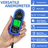 Aiomest mini vėjo greičio matuoklis, rankinis hvac skaitmeninis anemometras, vėjo matuoklis su max/avg, vėjo šalčiu, apšvietimu dronų buriavimui žvejybai, ai-816b