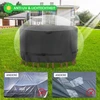 Aipwerer uždangalas apvaliems sodo baldams, apvalus sodo stalo uždangalas, neperšlampamas 600d Oxford brezentas, atsparus vėjui, anti-uv, baldų komplektų apsauginis uždangalas brezentas, uždangalas stalui ir kėdėms (skersmuo