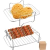 Airfryer priedai, skirti ninja flex drawer af500eu 10.4l, 304 grill grate ninja hot air fryer priedai, skirti ninja foodi flexdrawer dual zone af500eu af500eucp, suderinami su cecotec dual