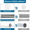 Aizesi 1 x užuolaidų strypas, be gręžimo, 71.1 - 121.9 cm, 7/8 skersmens, baltas, užuolaidų strypas