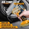 Akumuliatorinis kompresorius, skirtas dewalt 21 v, 160 psi elektrinis oro siurblys, automobilinis kompresorius, led skaitmeninis slėgio ekranas, automatinio išsijungimo funkcija, idealus dviračiui/automobiliui/kamuoliui (skirtas dewalt akumuliatoriui)