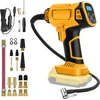 Akumuliatorinis kompresorius, skirtas dewalt 21 v, 160 psi elektrinis oro siurblys, automobilinis kompresorius, led skaitmeninis slėgio ekranas, automatinio išsijungimo funkcija, idealus dviračiui/automobiliui/kamuoliui (skirtas dewalt akumuliatoriui)
