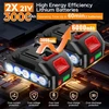 Akumuliatorinis slėgio plovimo įrenginys su 2 x 3000 Mah akumuliatoriumi, maks. 60 barų, 21 V slėgio plovimo pistoletas su 6-in-1 antgaliu ir 5 m žarna, nešiojamas slėgio plovimo pistoletas laistymui, automobilių plovimui