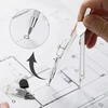 Alethron švino kompasai, 150 vnt. pakuotė 2b kompaso atsarginiai švinai 2 mm skersmens kompaso drožtukas 2 cm ilgio kompaso atsarginiai švinai su drožtuku juodas kompaso drožtukui medienos apdirbimo žymeklis