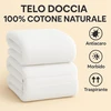 Rankšluostis Ali Brothers didelis vonios rankšluosčių rinkinys, pagamintas iš 100% medvilnės, 550 g/m² - ypač minkštas, gerai sugeriantis ir greitai džiūstantis (baltas, 70 x 140 cm)