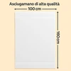 Rankšluostis Ali Brothers didelis vonios rankšluosčių rinkinys, pagamintas iš 100% medvilnės, 550 g/m² - ypač minkštas, gerai sugeriantis ir greitai džiūstantis (baltas, 70 x 140 cm)