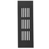 Aliumininė ventiliacijos grotelė 80x400mm juoda