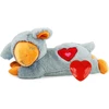 All for paws small buddy heartbeat sheep, šuniuko žaislas su širdies plakimu, šunų dresūros žaislas nerimui dėl atsiskyrimo mažinti, elgesio pagalba, avis, pilka