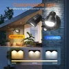 Alusso 25 W led prožektorius su judesio davikliu lauke, 2000 lm pir prožektorius, 3000 k, 4000 k, 6500 k prožektorius, ip54 lauko šviestuvas garažui, sodui, kiemams
