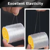 Alyvisun elastinė juostelė apyrankėms, 0,5 mm, 0,8 mm juostelė apyrankėms, tinkama pasidaryk pats papuošalų gamybai, vėriniams, apyrankėms, rankdarbiams (2 x 100 m/ritė)