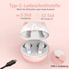 Amaface Bluetooth ausinės į ausį, belaidės ausinės su hifi stereo garsu, 36 val. atkūrimo laikas, ipx5 atsparios vandeniui bluetooth 5.1 ausinės, belaidės ausinės su valdymu lietimu ir nešiojamu įkrovimu
