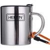 Ambition Kempingo puodelis su dangteliu, 220-450 ml, nerūdijantis plienas