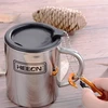 Ambition Kempingo puodelis su dangteliu, 220-450 ml, nerūdijantis plienas