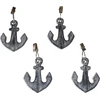 Anchor Cast Iron Shabby Chic staltiesės svareliai, sunkūs geležiniai jūriniai dekoratyviniai staltiesės svareliai, 4 vnt.
