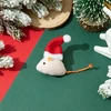 Animacoser 6 dalių kalėdiniai žaislai katėms: interaktyvus žaislinės pelės kostiumas su katžole