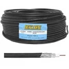 Anteninis kabelis 100m juodas Dvbt-2/sat Lexton antenos plonas koncentrinis