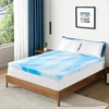 Lova Antklodė 90 x 200 cm - 5 cm aukščio memory foam čiužinio antklodė, pagaminta iš gelinio memory foam su vandeniui atspariu oeko-tex sertifikuotu čiužinio apsauga, mėlyna