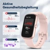 Anyloop išmanusis laikrodis vyrams ir moterims, 1,47 colio fitneso sekiklis su širdies ritmo monitoriumi, spo2, miego monitoriumi, pedometru, ip68 atsparus vandeniui fitneso laikrodis, 20+ sporto režimų, sportinis laikrodis, skirtas android ir ios, rožini