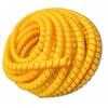 Apsauga laidams - spyruoklinė spiralinė 9-13mm Pvc, geltona - žarnoms - 1 metras