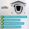 Apsauga nuo oro sąlygų stogas pagamintas iš 5 mm akrilo stiklo - Premium Wallbox apsauga nuo oro sąlygų - oro sąlygoms atsparus pašto dėžutės stogas - negelstantis varpelio stogelis - pagamintas Vokietijoje (24 x 53,5 x 54 cm)