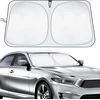 Apsauga nuo saulės automobilio priekinis stiklas 140 x 70 cm automobilio priekinio stiklo skėtis nuo saulės, automobilio priekinio stiklo uždangalas viduje, sulankstomas priekinio stiklo skėtis nuo saulės vasarai
