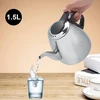 Arbatinukas viryklei, nerūdijančio plieno arbatinukas, 1.2l 1.5l arbatinukas viryklei su universaliu pagrindu indukcinei arba dujinei viryklei (1.5l)