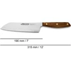 Arcos Nordika serijos Santoku peilis - nerūdijantis plienas Nitrum - ašmenys 190 mm - ovengkol medinė rankena 100% natūrali Fsc - 100% perdirbta pakuotė - ruda spalva