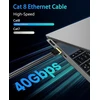 Ariskeen Cat 8 Lan kabelis 4m, 40 Gbps, 2000 Mhz, Rj45, ekranuotas