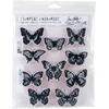 Art Gone Wild Agcms294 Tim Holtz Flutter lipnus guminių antspaudų rinkinys, įvairiaspalvis