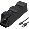 Aryee Ps4 valdiklių įkrovimo stotelė, įkroviklis Ps4 valdikliui, dviguba įkrovimo stotelė su Usb įkrovimo laidu, skirta Playstation4/ps4/ps4 Slim/ps4 Pro, 1.8 val. greitas įkrovimas