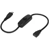Ashata micro usb kabelis, micro usb female į male prailginimo kabelis su 501 mygtuko jungikliu, skirtas micro usb kabeliui su mygtuko jungikliu micro usb male ir female