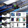Asicen 1,2 m multi usb kabelis, ištraukiamas kelių įkrovimo kabelis, 4,5a universalus kelių greito įkrovimo kabelis su ip/type c/micro usb, skirtas iphone 16 15 14, android galaxy, pixel, lg, planšetiniams kompiuteriams