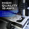 Asus Ezdiy-fab 300mm Kabelių Prailginimo Rinkinys su Šukomis - Juoda/pilka