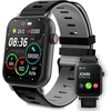 Atlantis Smartix išmanusis laikrodis vyrams moterims, skirtas fitnesui, jutiklinis ekranas 1,69 colio, bluetooth skambučių funkcija, širdies ritmo monitorius, saturacijos monitorius (spo2), kraujo spaudimo aktyvumo sekiklis, juodas, normalus