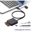 Atminties kortelių skaitytuvas, Benfei 4 viename usb usb-c į sd micro sd ms cf kortelių skaitytuvo adapteris