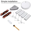 Atsarginės dalys dulkių siurbliui Mi Robot Mop Priedas Kit, suderinamas su 2 Lite Pro Mjstl Mjst1s šluotomis, rinkinį sudaro 2 pagrindiniai šepečiai, 4 filtrai, 1 šepetys, 4 šoniniai skirtukai