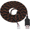 Atsarginis usb kabelis Steelseries Kana pelėms, 2.2 m (juodas + baltas)