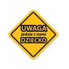 Atšvaitinis lipdukas vaikas automobilyje