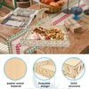 Atuoxing ramadano lėkštė, eid mubarak lėkštė, 2 vnt. ramadano dekoratyvinių medinių padėklų rinkinys, stilingas ramadano padėklas - išskirtinė ramadano stalo dekoracija ir servetėlės, hajj mubarak ir ramadano lėkštės