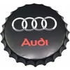 Audi metalinis dekoratyvinis dangtelis su logotipu, didelis, 40 cm