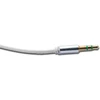 Audio laidas 3.5mm stereo lizdas, 150cm, baltas, spiralinis